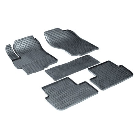 Rubber rugs ’grid’ for Mitsubishi Lancer X, 2007-