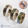 Save and Save the Ring of Mood, the size of the mix, colored in silver