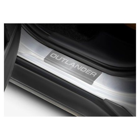 Automax thresholds for Mitsubishi Outlander 2005-2012, stainless steel. steel, with the inscription, 4 pcs-2