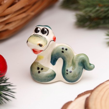 New Year. Souvenir "Snake Vanya" 5 × 6 cm, gzhel, color-3