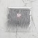 Braid with ostrich feathers, 8-10 cm, 5 ± 0.5 m, light gray color