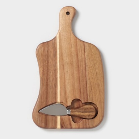 Magistro Shape cheese set, knife, board-3