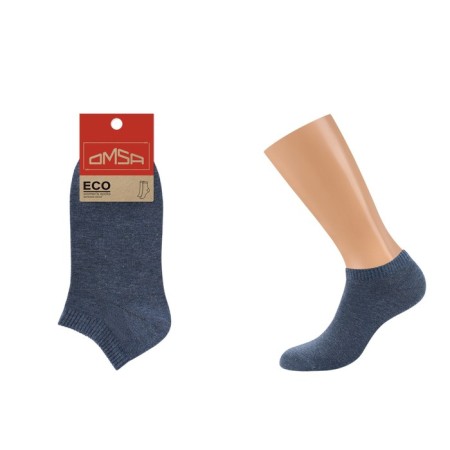 Women's socks shortened Omsa Eco, size 35-38, color Blu Melange