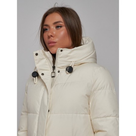 Coat insulated winter female, size 44, color light-beige-18