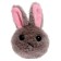 Soft toy-cords "Bunny", gray color, 14 cm