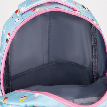 A backpack, a lightning department, 2 outer pockets, 2 side pockets, blue color-3