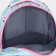 A backpack, a lightning department, 2 outer pockets, 2 side pockets, blue color