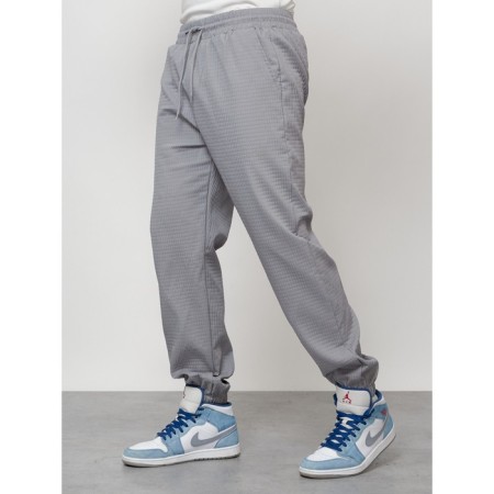 Male tracksuit, size 56, gray color-5
