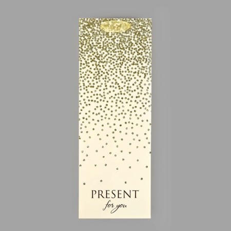 Package for the bottle "Gift", glitter, 13 x 36 x 10 cm-3