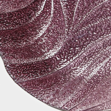 Glass dessert plate "Drachna", d = 21 cm, burgundy color-6