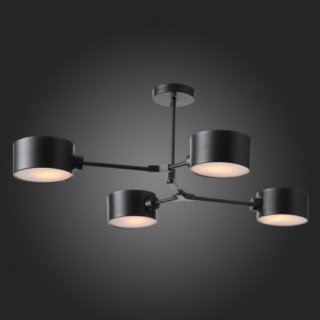 Ceiling EVOLUCE lamp. Sle183402-04. Gemento. 4x60 watts, E14, 68x71.5x32 cm, black color-4