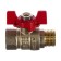 Ball barbar rommer rbv-0004-0210215, 1/2 ", internal/outer thread, butterfly