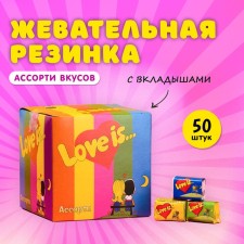 Chewing gum LOVE IS, Assorted, 4.2 g, 50 pcs