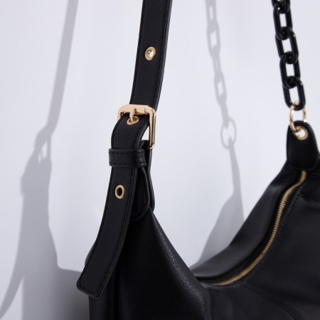 Bag bag, lightning department, adjustable belt, black color-3
