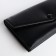 Women's wallet on the button, black color