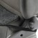 Front seat, artificial fur, size 48 x 48 cm, gray size