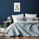 Cover with pillowcases "Kim", size 230x250 cm, color gray-blue