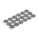 Furniture tundra, D = 25 mm, round, gray, 18 pcs.