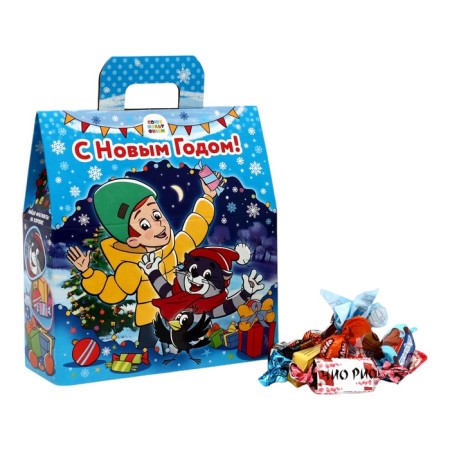 New Year. Gift set of sweets "Prostokvashino", 500 g