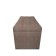 Puff with a lid and weighting, 800 × 400 × 420 mm, Savana plus matting, color BEIGE
