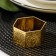 NOBLE napkin ring, 5 × 4 × 2.5 cm, gold color