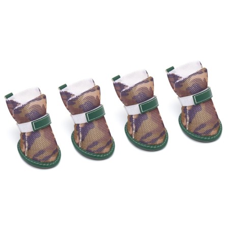 Botoncida dogs "fighter", set 4 pcs, size 4 (sole 5.5 x 4.5 cm) camouflage