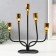 Summary Metal for 5 candles "Neptune" black with gold 20.6x5.7x25.8 cm
