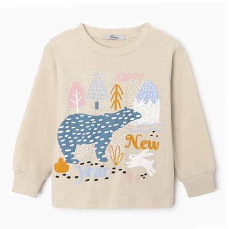 Pajamas for a boy, gray/indigo color, height 122 cm-1