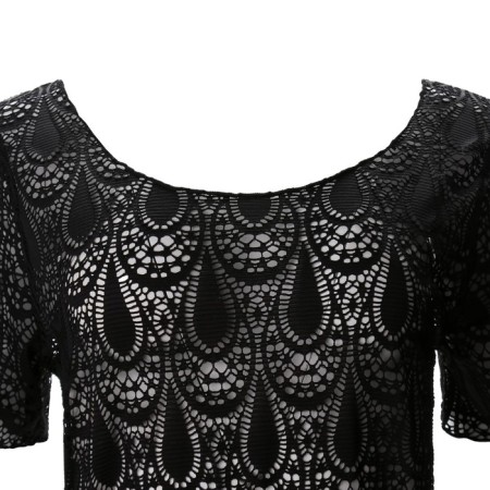 Tunic Beach female, black color, size 52-1