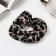 Hair elastic band "Orbit" Print Leo, 10 cm, brown-white