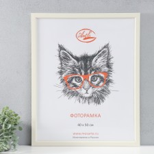 Фоторамка пластик 40х50 см, (пластиковый экран) 15121-10151-40-50