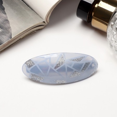 Hair hair clip "Adele" Geometry, 6 cm, mix