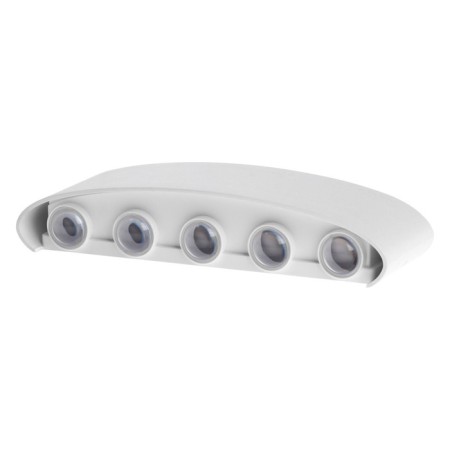Front Fatter "Permeosphere", FSD-066, 10 W, 3000K, 5 rays, IP65, 220 V, plastic, white 10084-6