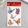 Tattoo on the body color with sparkles "Butterfly in flight" 14.7x10.5 cm