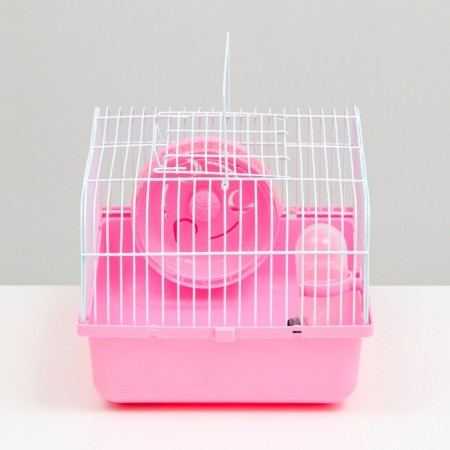The cage for rodents "Pigzon", 27 x 21 x 17 cm, pink-2