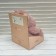 Soft toy "Hippo", dark pink color, 21 cm xy22442/c