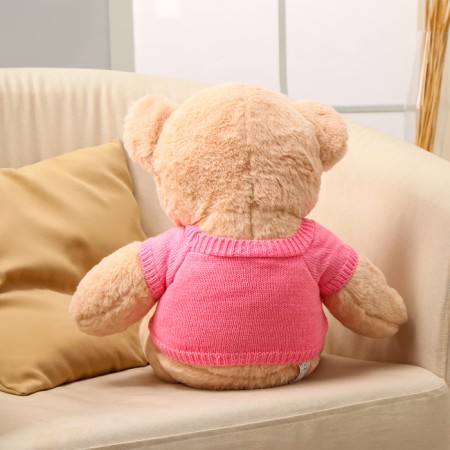 Soft toy "Bear", in a pink jacket, 50 cm-3