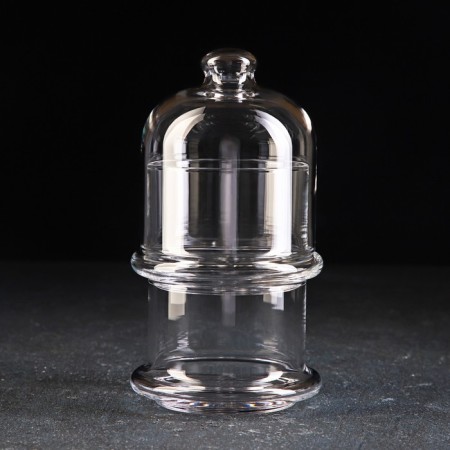 Set of glass containers Patisserie, with a lid, 2 pcs