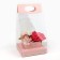 Box Gift folding carrion for colors, packaging, “peach”, 20 x 20 x 4 cm