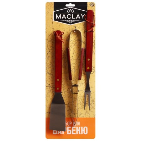 Maclay barbecue set: shovel, tongs, plug, 35 cm-4