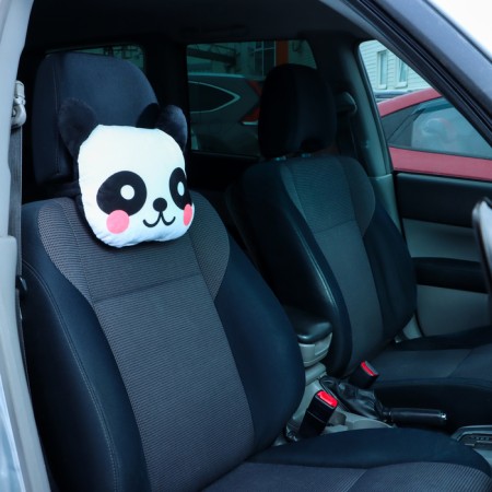 Pillow on the headrest Matech Cutie Line, 30 x 25 x 10 cm, black, white