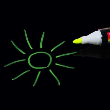 Cretaceous marker for glass, led, blister, yellow-1