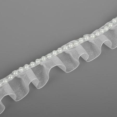 Ryush is nylon, with beads, 30 mm, 4.5 ± 0.5 m, white color