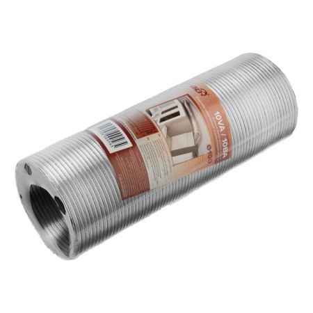 The air duct is corrugated "air", d = 100 mm, sliding up to 3 m, aluminum