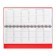 Dated planing 2025, 294 x 142mm 64 sheets, Attomex Orion, solid cover, boumvinyl with foam, foil embossing, block 70, red