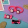 Hair set "Cute" (2 clamps 3.5 cm, 2 elastic bands) Sunny