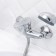 Shower mixer RMS SL86-003, one-leaf, with a shower set, chrome