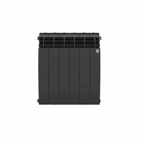Bimetallic radiator Royal Thermo Biliner New/Noir Sable, 500 x 80 mm, 6 sections, black-1