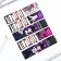 A set of cardboard bookmarks with hints, 5 pcs "Gothic"