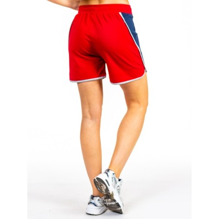 Women's shorts ise, size 46 cm, red color-5